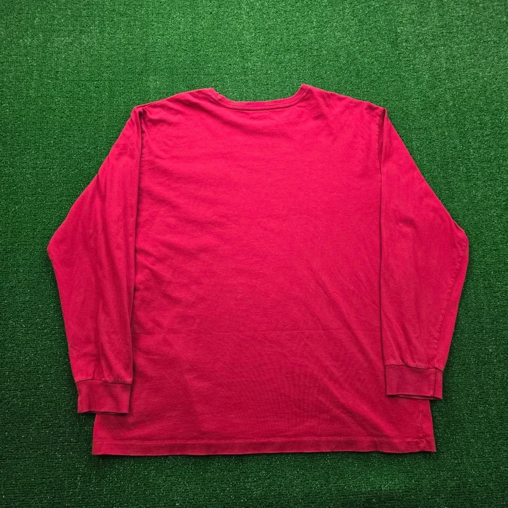 Polo Ralph Lauren Shirt Mens XL Red Long‎ Sleeve Pony Logo Pocket Tee Casual